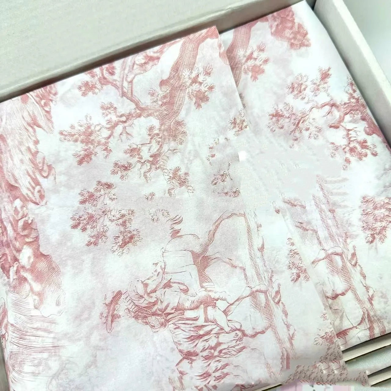 French MG decorative tissue paper sheet in retro pink purple colour, 50cm by 70cm