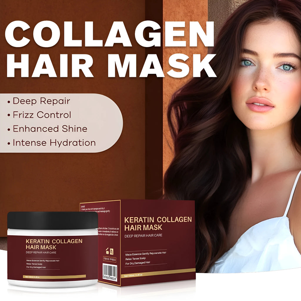 100ml collagen hair mask for dry hair repair and strengthening treatment