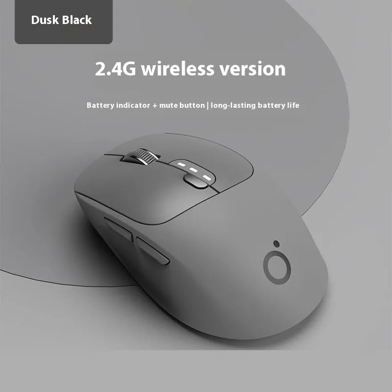 Wireless Bluetooth mouse in Matcha Green colour showing ergonomic shape and silent click buttons