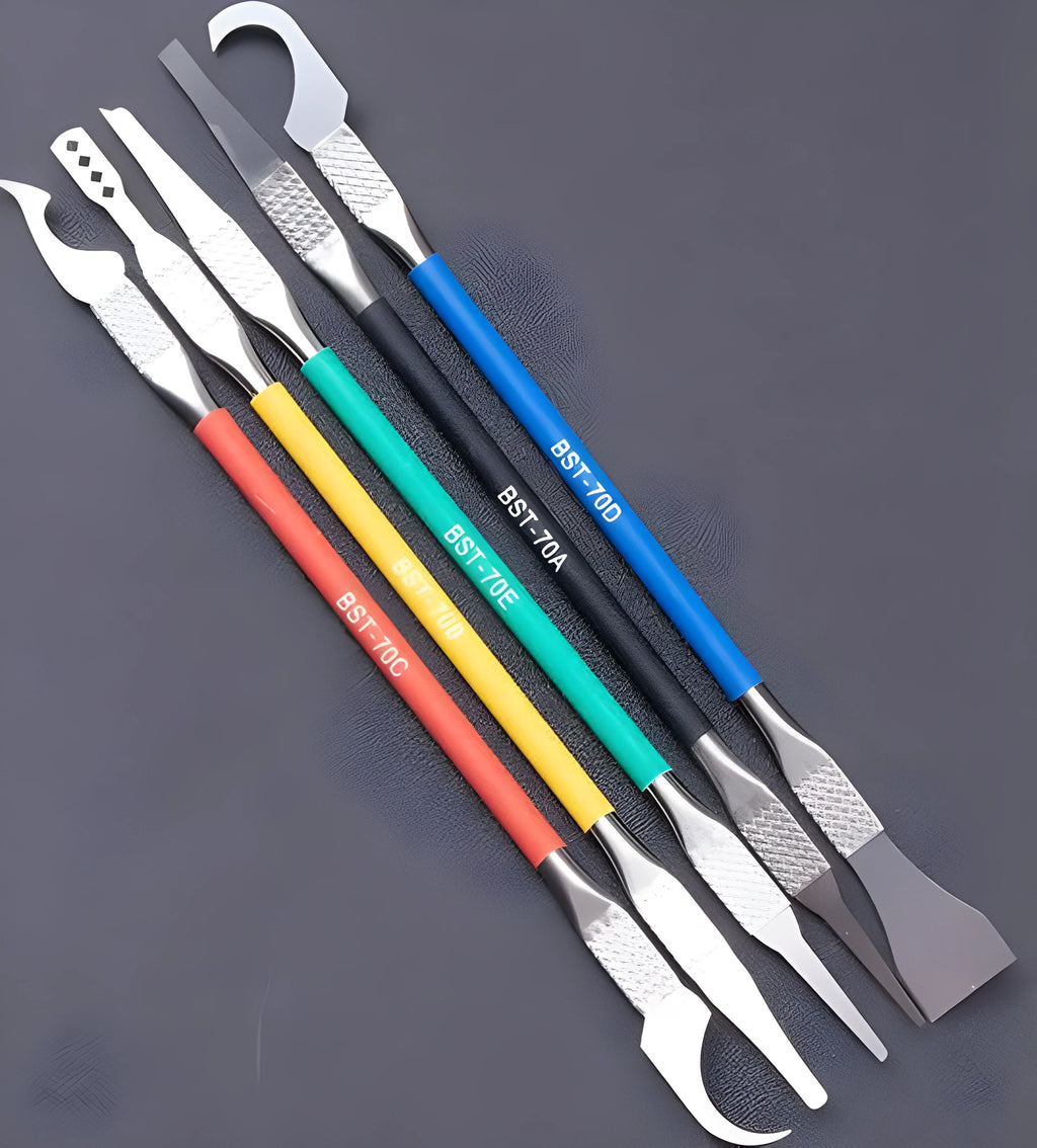 Stainless steel plastic tool knife disassembler with 0.07mm blade thickness for workshop maintenance