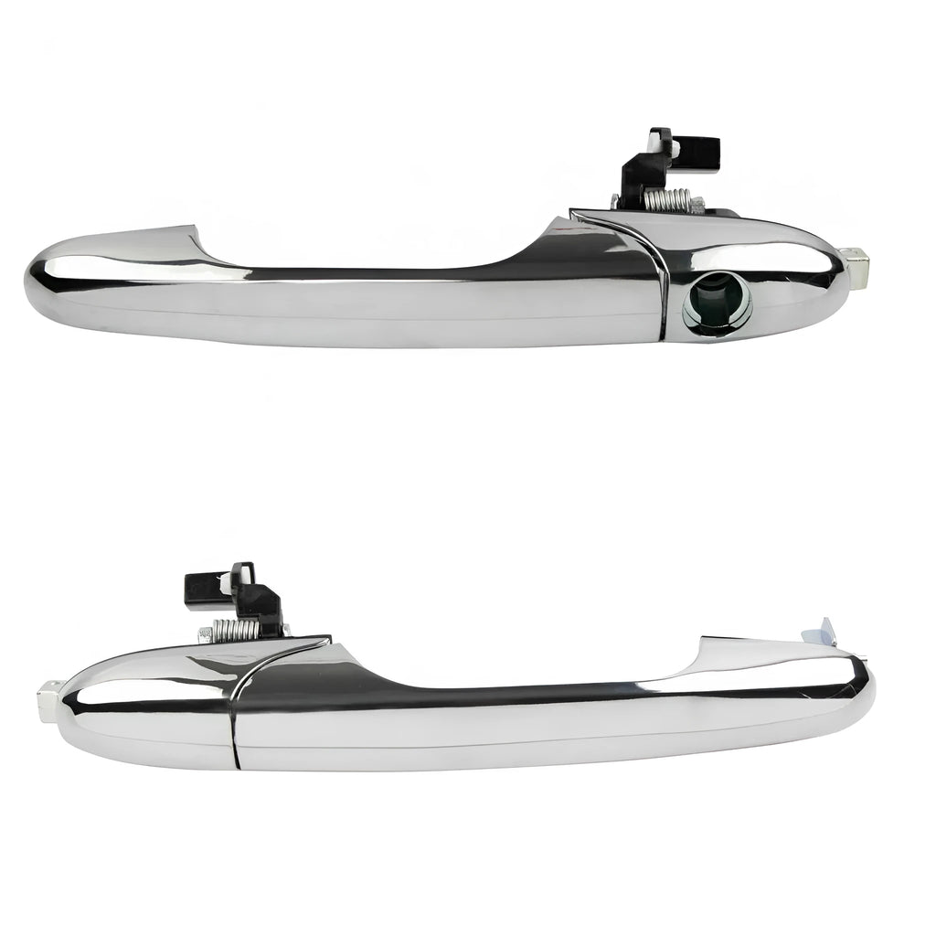 Fiat 500 car door handle replacement in black ABS plastic measuring 16.2cm long