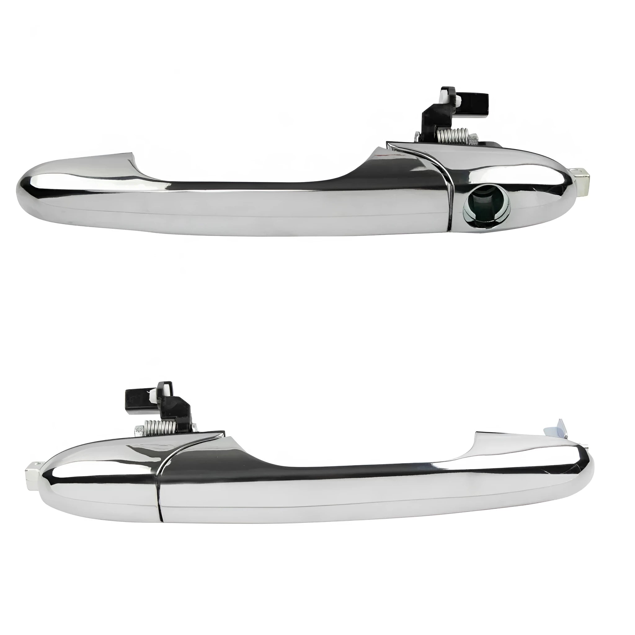 Fiat 500 car door handle replacement in black ABS plastic measuring 16.2cm long
