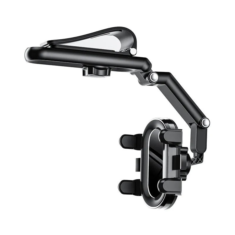 Car multi-purpose mobile phone holder desktop bracket in black with temperature-resistant ABS and nano PU for 4.0-7.0 inch smartphones