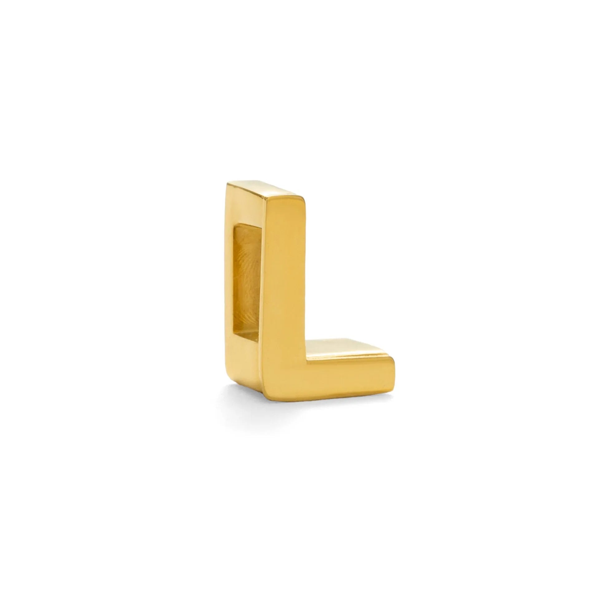Gold electroplated titanium steel necklace with the letter 'A' pendant on a 40.5cm chain.