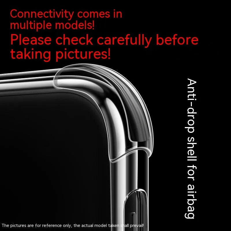 Thickened transparent TPU phone case with airbag corners for Samsung Galaxy models