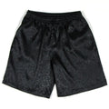 Men's black Tai Chi shorts with drawstring elastic waistband for martial arts practice
