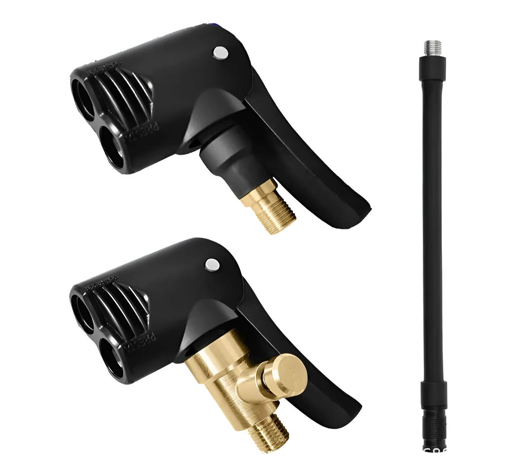 Two-in-one vehicle air conversion inflatable chuck connector with 16cm clarinet tube
