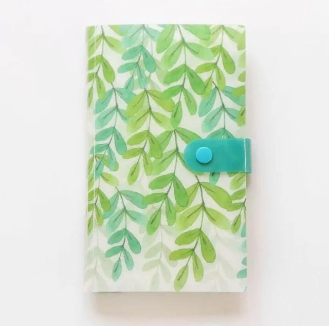 Business card holder book PVC PP 190mm x 120mm with smile logo and protective shell