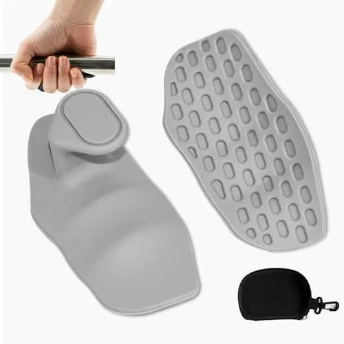 Anti-slip grip strengthener for dumbbell lifting in gray color