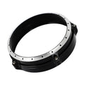 Black CNC aluminium headlight cover for BMW R NineT Scrambler motorcycle 2014-2017