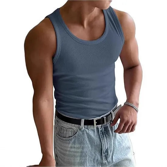 Men's tight-fit round neck sports T-shirt in polyester with wool lining, shown in multiple colour options.