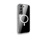 Transparent MagSafe magnetic phone case for Samsung Galaxy S21, S22, S23 smartphones