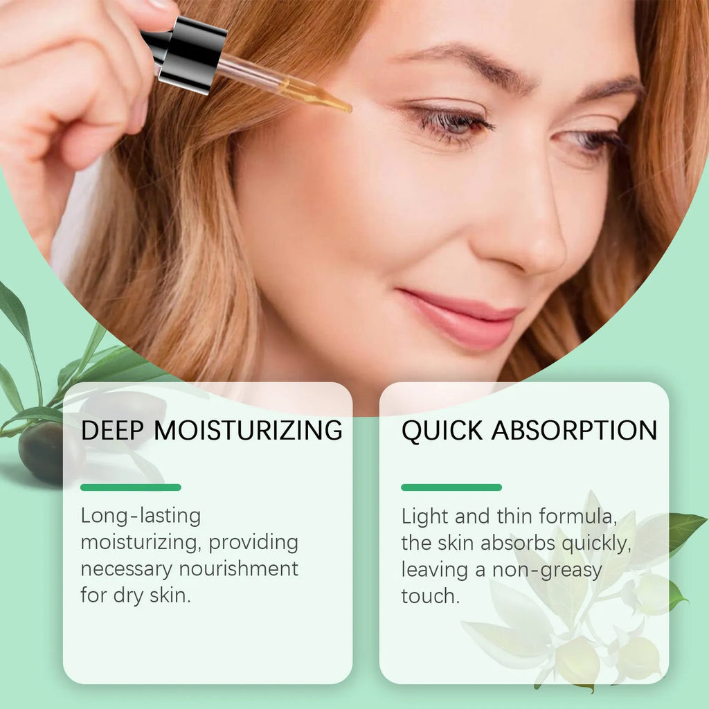 100ml bottle of organic jojoba facial oil with firming and moisturising properties.