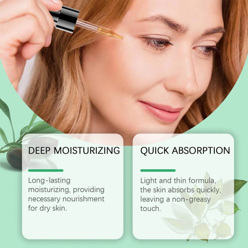 100ml bottle of organic jojoba facial oil with firming and moisturising properties.