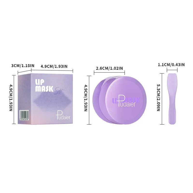 Exfoliating hydrating lip balm 10ml tube with a separate plastic scraper applicator
