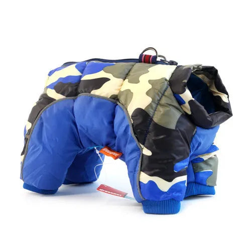 Thick cotton dog winter coat in casual style, available in multiple colours and sizes S to 4XL