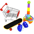Parrot nibble training interactive tool 5-piece set with sliding ball components in metal and plastic