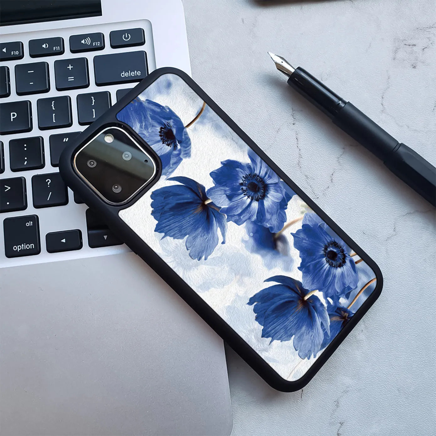 Huawei mobile phone case with marbling pattern design in multiple colour options