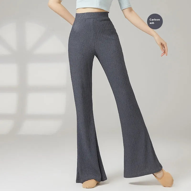 Women's classical dance practice trousers in polyester fabric available in multiple colours for sports training