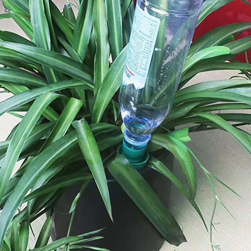 Green ceramic automatic plant watering dripper device for garden irrigation