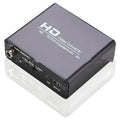 Black HDMI to DVI converter with coaxial audio output port and 1.5 metre attached cable