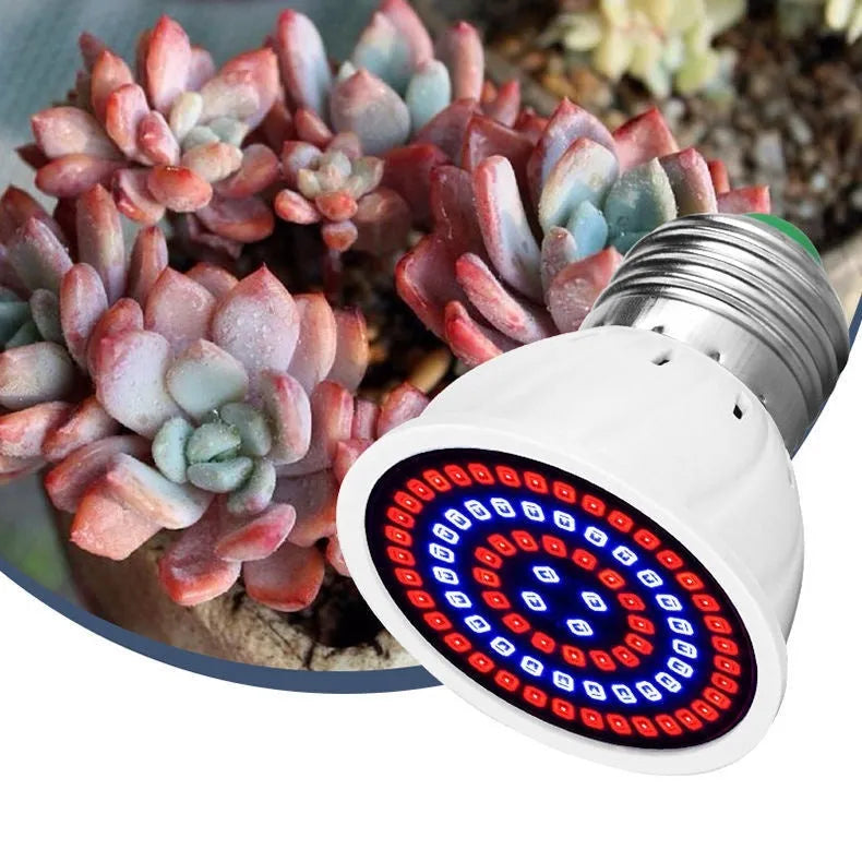 White LED plant growth lamp with 80 beads for indoor potted plant illumination