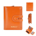 Women's PU leather wallet card holder with polyester lining in eight colour options