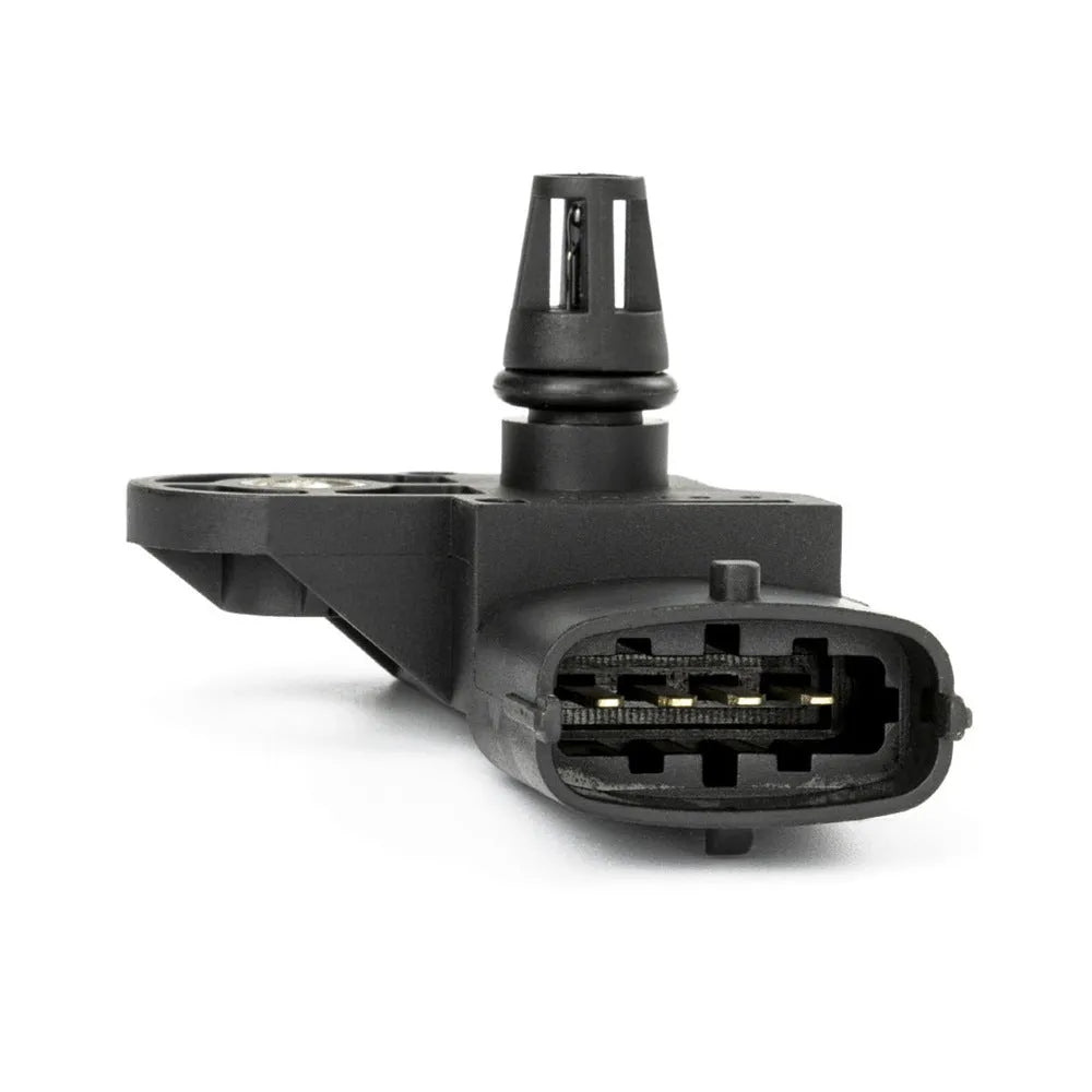 Black intake manifold pressure sensor model 0281002576 with electrical connector