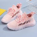 Women's cowhide sports casual shoes in multiple colours with flat heel and round toe.