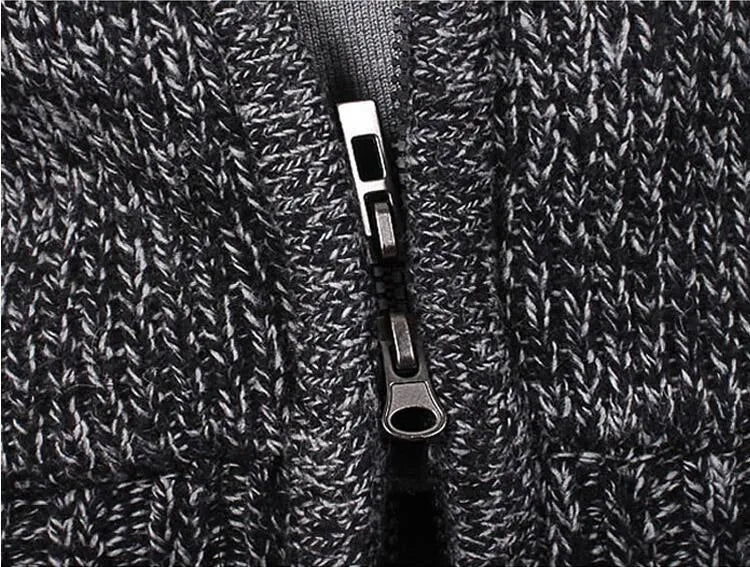 Warm blended wool and acrylic jacket in Black for Asian sizes L to 3XL