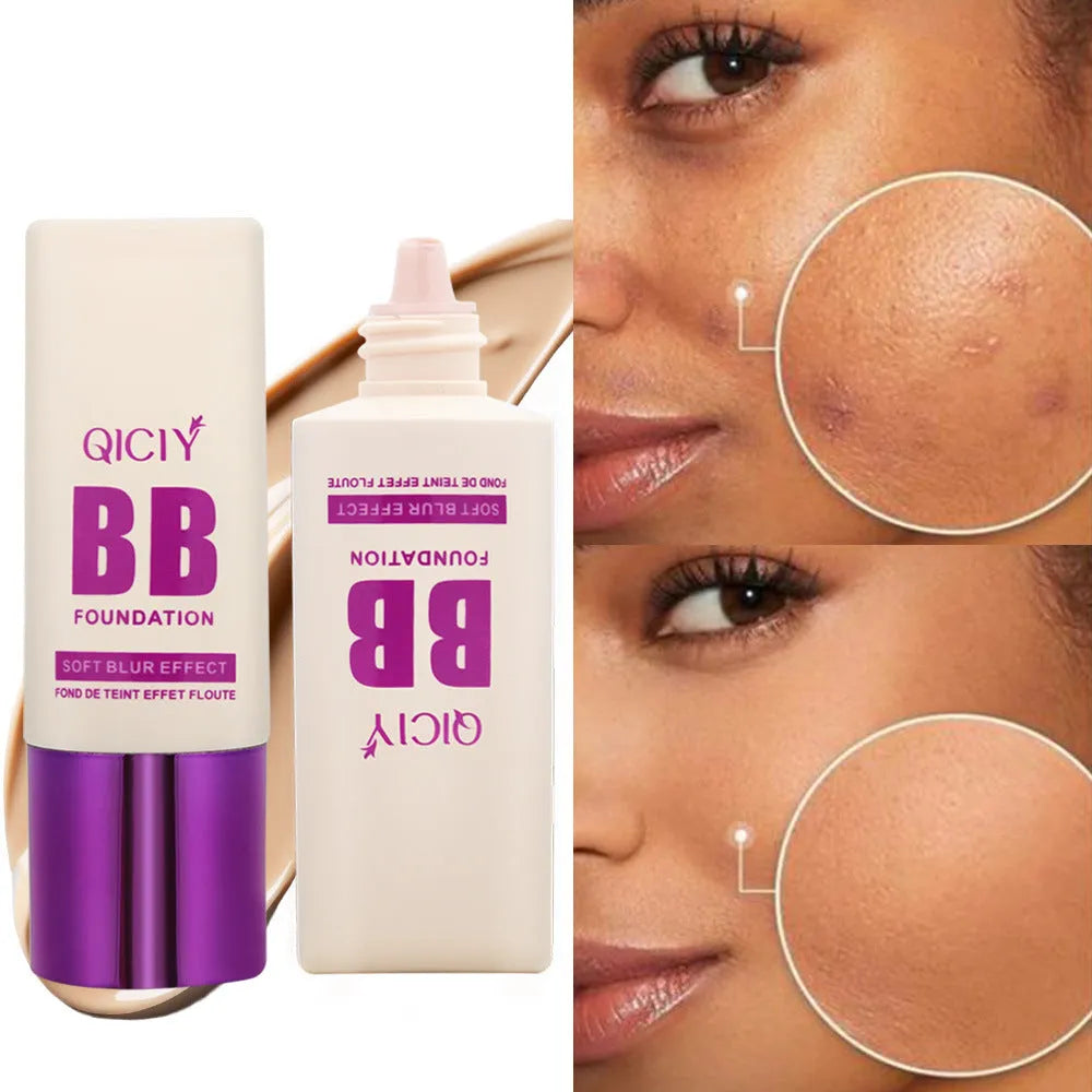 Feeding bottle BB cream liquid foundation concealer in 10 colour shades for brightening and repair