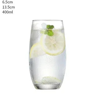 Transparent lead-free glass cocktail glass with seamless flat base and satin-board wall design