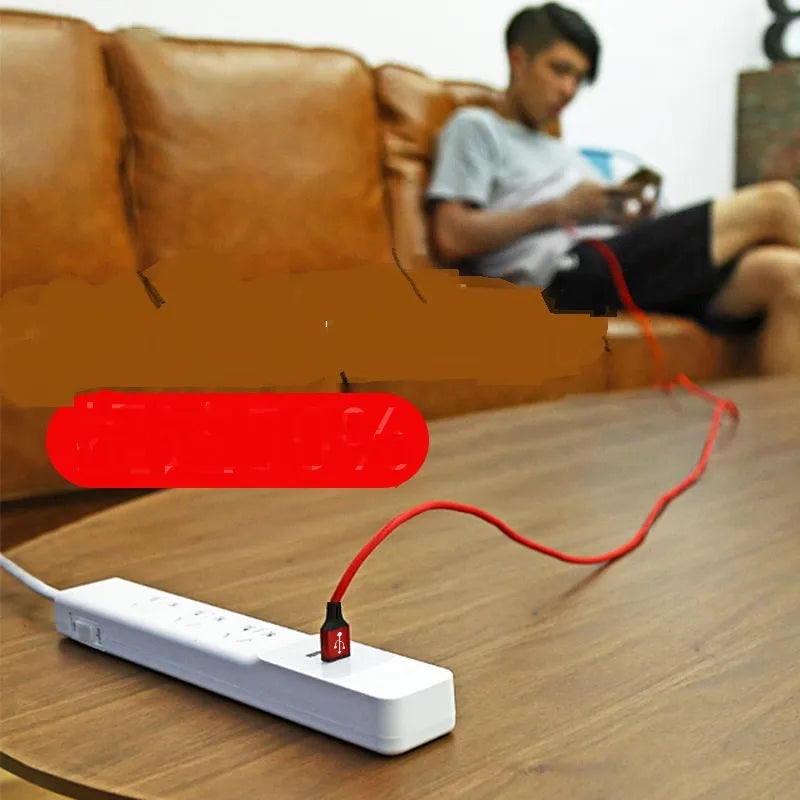 2-metre USB-A to Type-C data cable in multiple colour options for mobile phone charging
