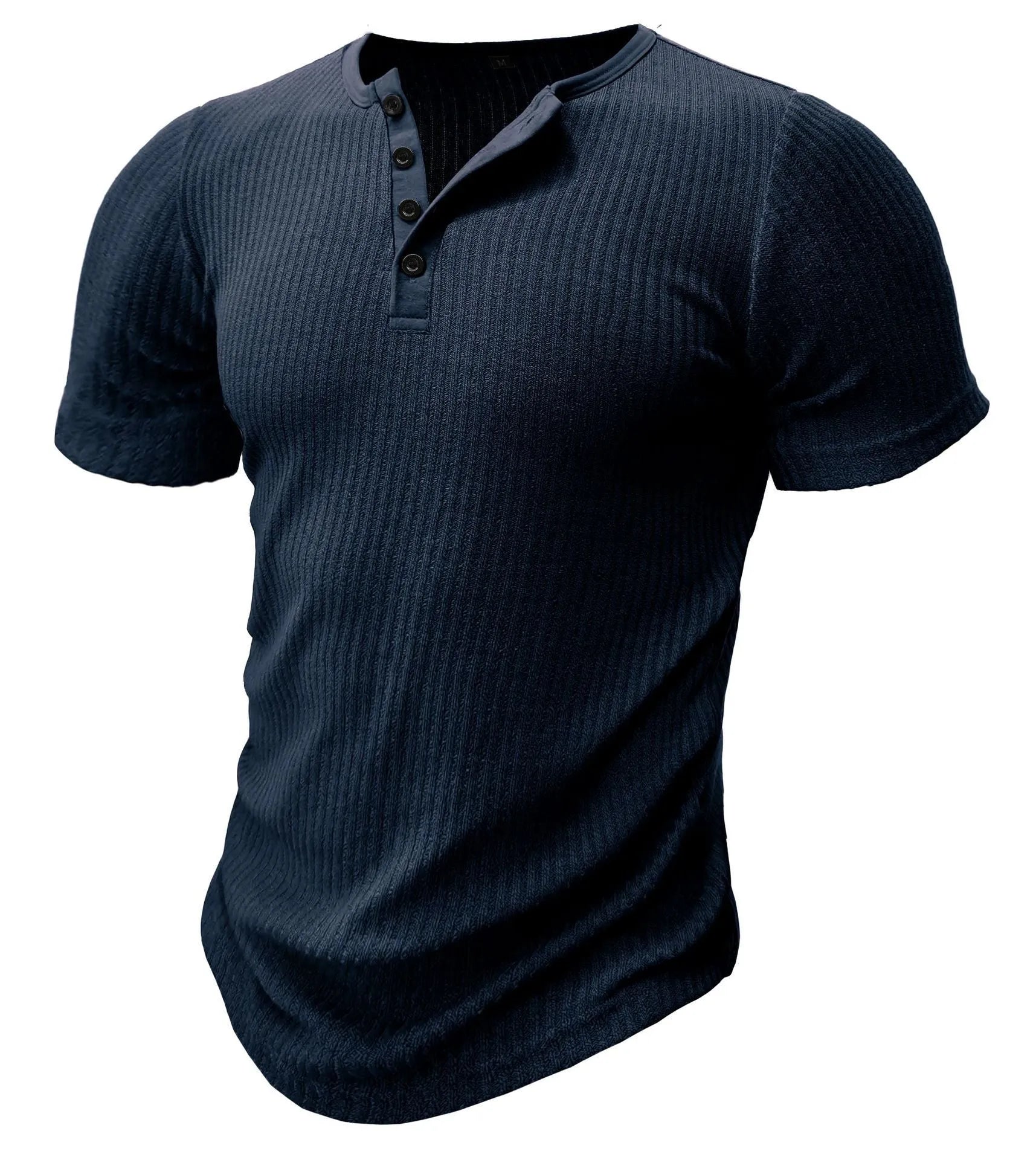 Men's slim-fit sports muscle t-shirt in polyester available in multiple colours