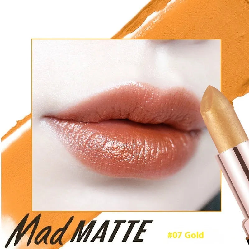Fey Beauty cameo brown nude moisturising lipstick with non-stain formula in packaging