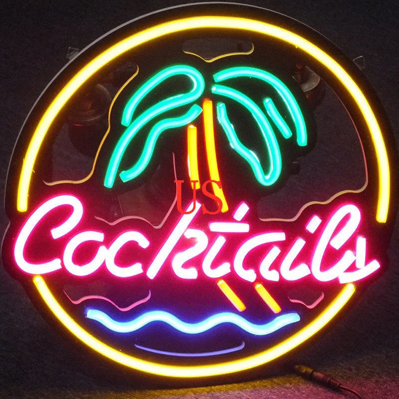 LED coffee neon billboard sign with mixed colour lighting for commercial interior decoration