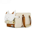 Beige hard-shell cat flight case with ventilation slots for pets up to 15kg