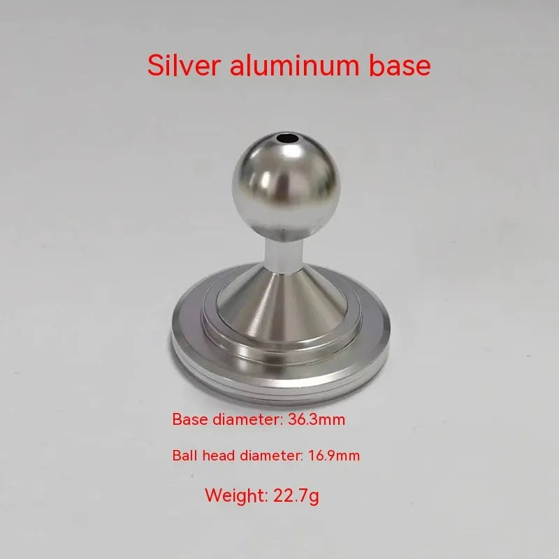 Aluminium alloy instrument panel base plate in silver or black finish for universal mounting