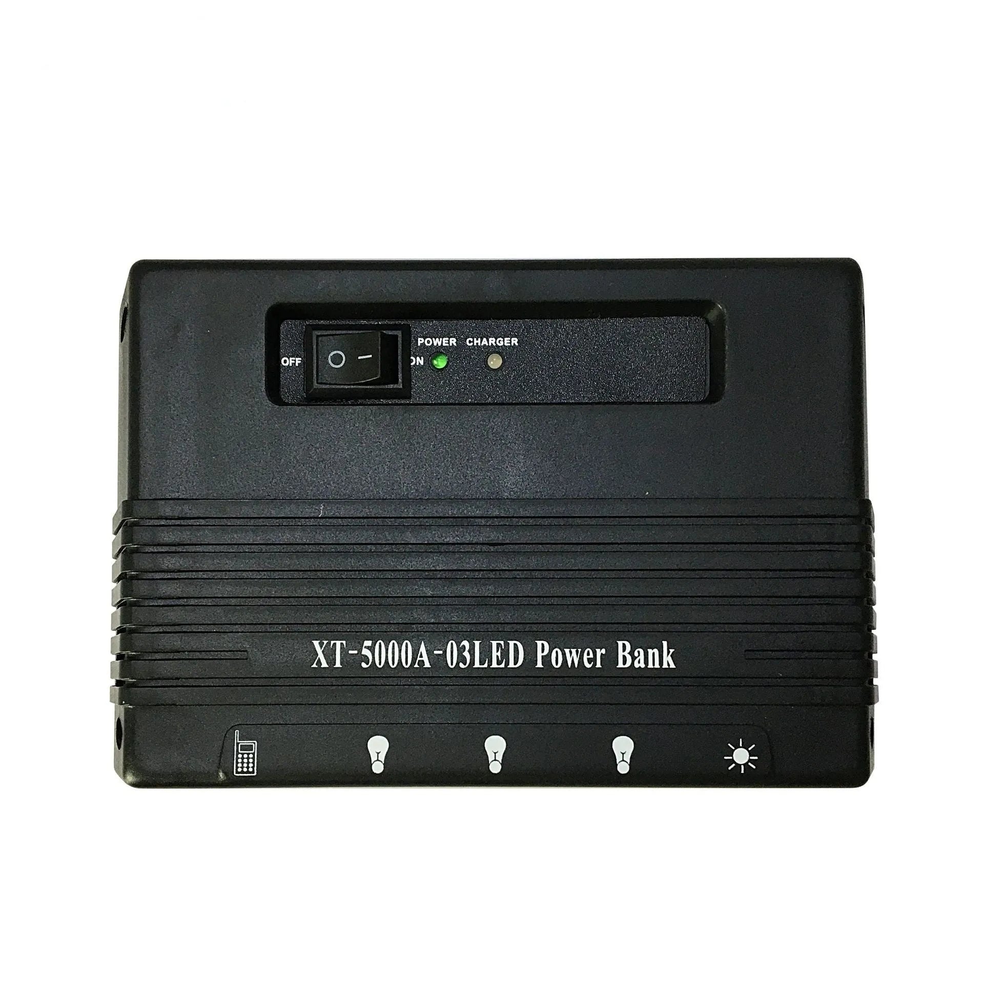 XT-5000A solar LED light with 4Wp photovoltaic panel and 3Ah battery for outdoor use
