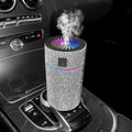 Car mounted air purification humidifier in diamond design with USB power cord