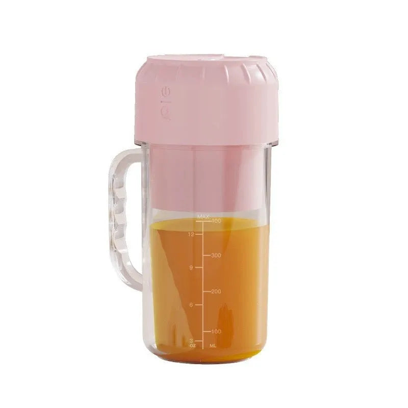 USB-powered portable juicer in avocado green with multiple blade configuration options