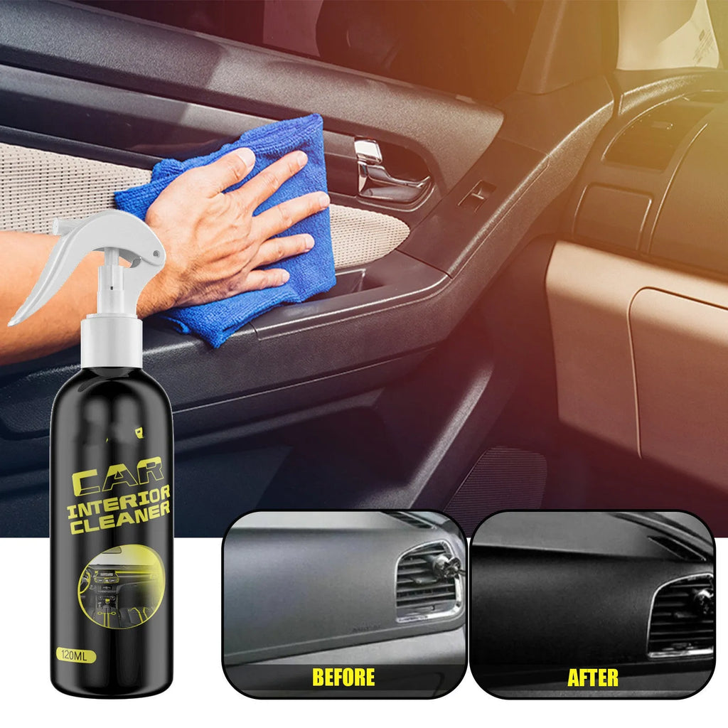 120ml car interior renovation cleaner bottle for dashboard leather plastic cleaning