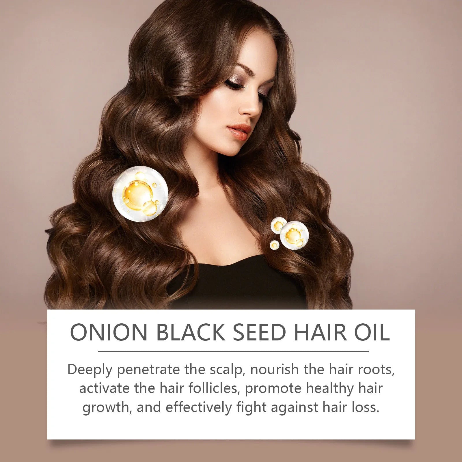 100ml hair care essential oil bottle with application accessories in complete set packaging