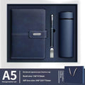 Custom A5 notebook with imitation leather cover in multiple colour options