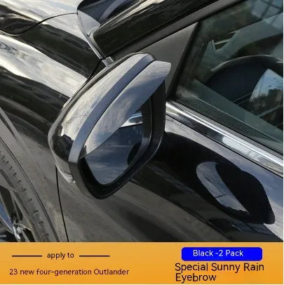 23 new Outlander window deflectors rain guards in black warrior style