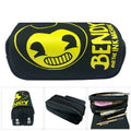 Canvas cartoon pencil case 20x9x6.5 cm in a colour style showing printed character design for student stationery storage