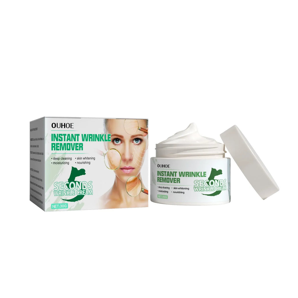 30g anti-ageing anti-wrinkle face cream jar with hydrating properties