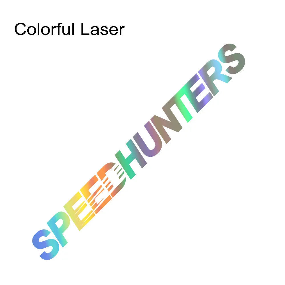Speed Hunters reflective vinyl car sticker 59cm by 10cm for rear gear application