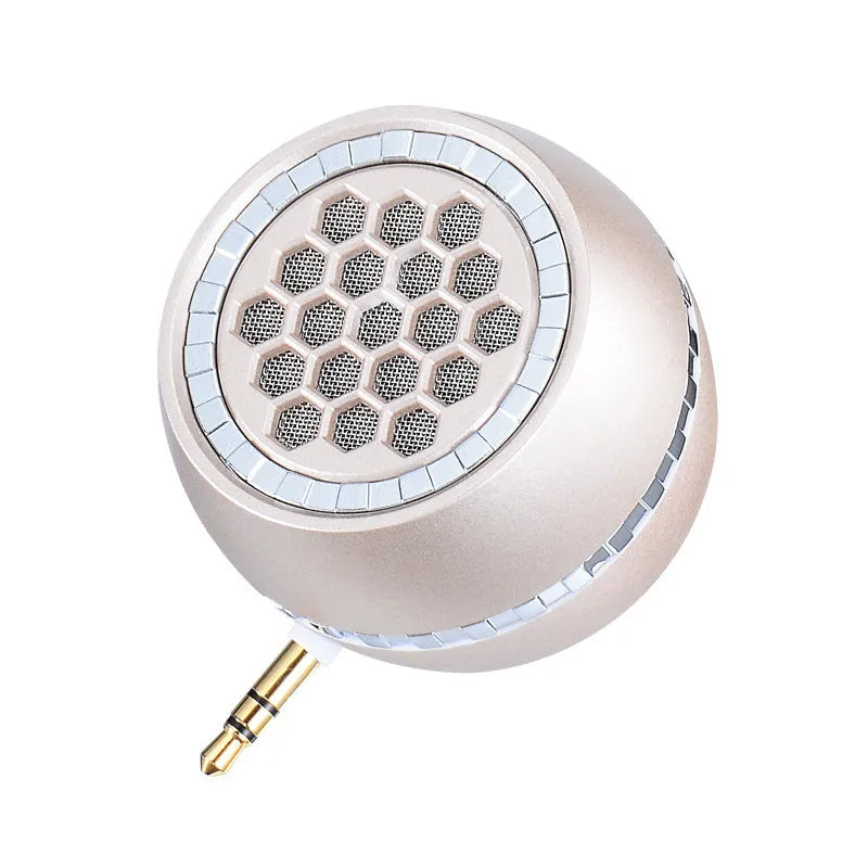 Universal external amplifier speaker in black, local gold, or rose gold colour with 5V input