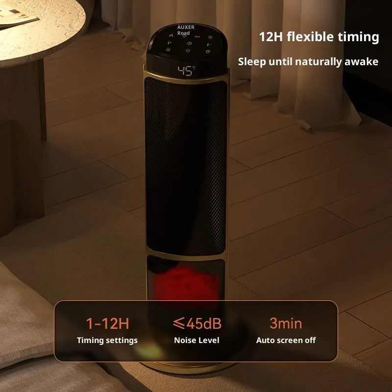 Golden knob style PTC heater warm air blower with remote control, 230x594mm